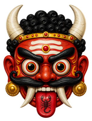 Drishti bommai lucky charm from South India