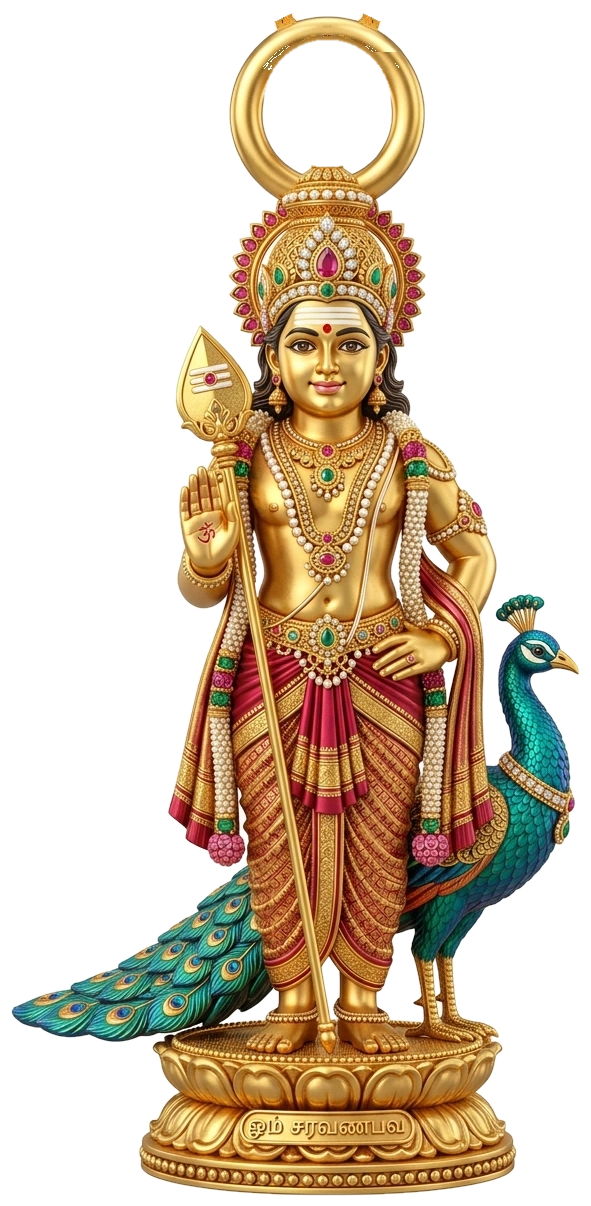 Lord Murugan lucky charm from Palani and Thiruchendur, Tamil Nadu